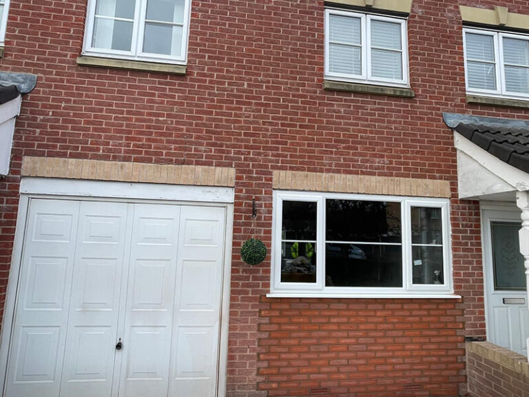 New window installed as part of a garage conversion